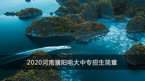 2020河南濮阳电大中专招生简章