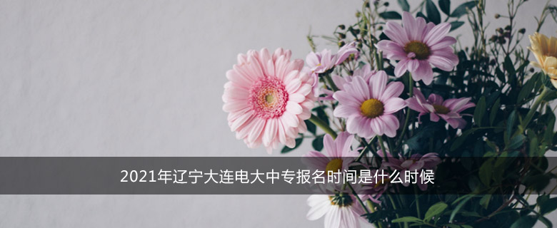2021年辽宁大连电大中专报名时间是什么时候
