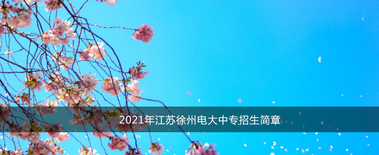 2021年江苏徐州电大中专招生简章