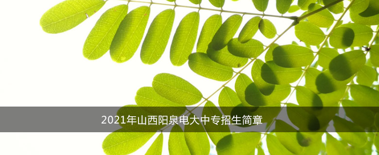 2021年山西长治电大中专招生简章