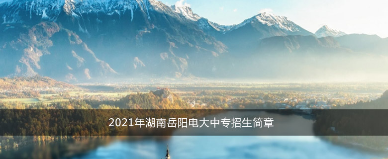 2021年湖南岳阳电大中专招生简章