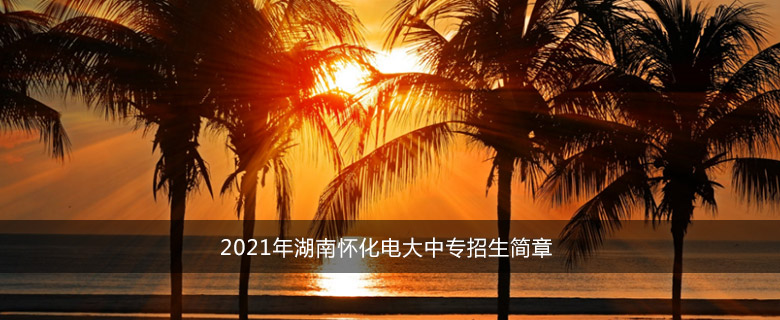 2021年湖南怀化电大中专招生简章